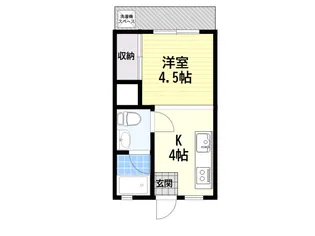 サンビル【4階】の間取り