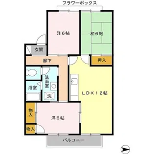 リバーシャトルC【2階】の間取り