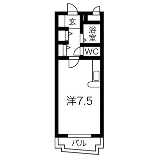 ハイツ寛【1階】の間取り