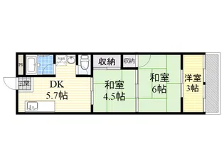 仲川ビル【3階】の間取り