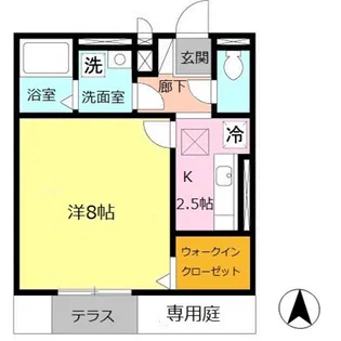 ヴェルデ【1階】の間取り