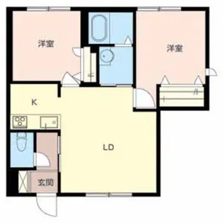 アルティ逢坂A【1階】の間取り