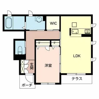 シャーメゾン真菅【1階】の間取り