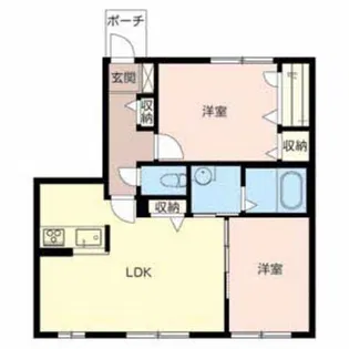 カトレアA【1階】の間取り