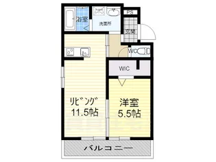 ヘーベルメゾン長瀬【1階】の間取り
