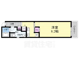 LaFiteKARASUMA【1階】の間取り