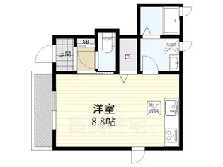 ダブルハピネス賑町【1階】の間取り