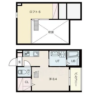 Montaner【2階】の間取り