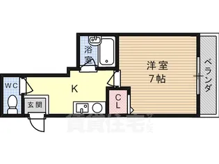 エヴァーグリーンタナカ【4階】の間取り