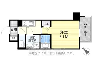 エスリード名古屋東別院【3階】の間取り