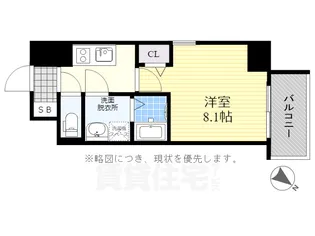 エスリード名古屋東別院【3階】の間取り