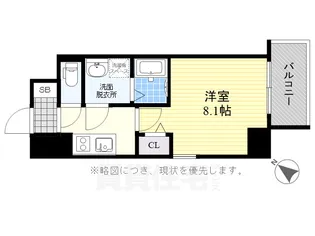 エスリード名古屋東別院【8階】の間取り