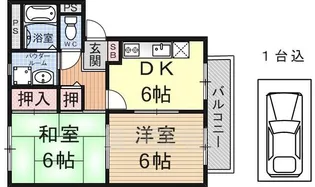 SunnyPlace【1階】の間取り