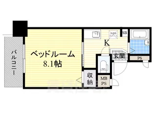 サンシャイン上前津【9階】の間取り