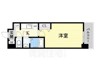 ラグゼ東三国α【4階】の間取り
