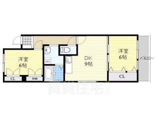 プラムキャッスルS-1【6階】の間取り