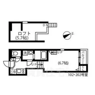 愛知県名古屋市昭和区川名町4丁目【アパート】の間取り