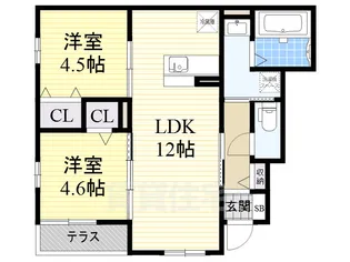 レオグランデ【1階】の間取り