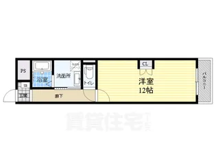 ハイム北野【4階】の間取り