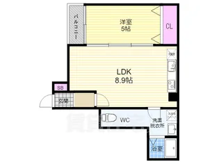 More五条2【4階】の間取り