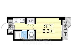 シンセリティ野中【5階】の間取り