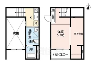 REFINED TASTE 三吉(リファインド テイスト) 【1階】の間取り