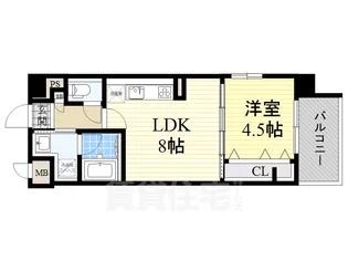 レクエルド塚本【3階】の間取り