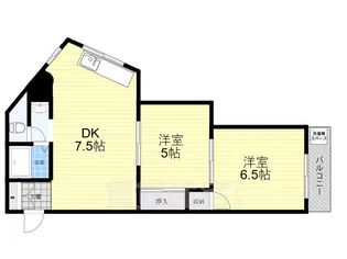 西本マンション【2階】の間取り