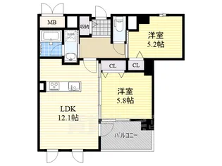 ラ・プリュス【2階】の間取り