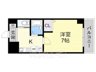 ピュア・ドミトリーシミズ【1309号室】の間取り