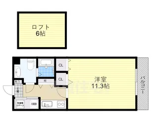 ラ・プレミア都島【2階】の間取り