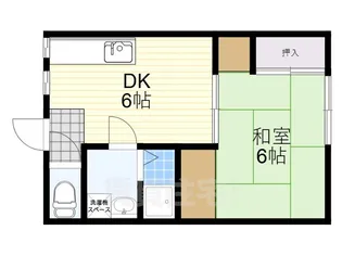 ビエノス岡【1階】の間取り