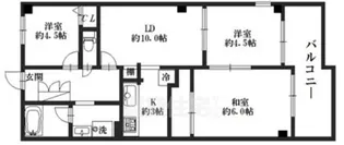リブレ待兼山【1階】の間取り