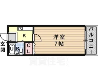 エクセルハイツ西浦【106号室】の間取り