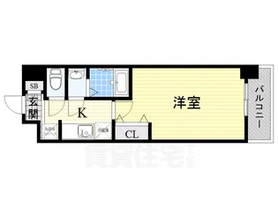 ラグゼ東三国α【5階】の間取り