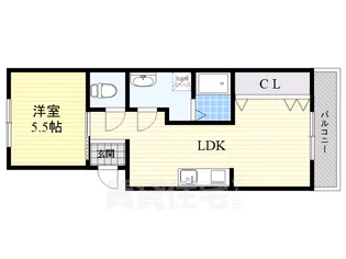 プリンスハイツ【402号室】の間取り