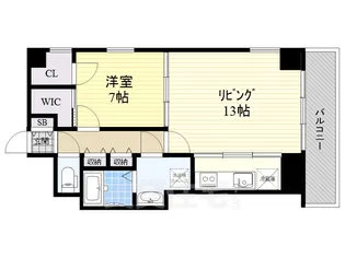 ランドハウス泉【11階】の間取り