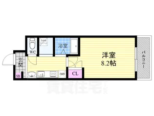 マインズ・コム四条大宮【7階】の間取り