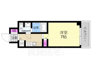 EN 伏見稲荷【4階】の間取り