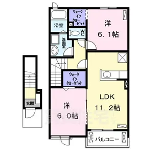 Dia Crane 3A【2階】の間取り