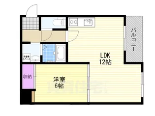 Belong千林(旧:千林ロイヤルハイツ)【9階】の間取り