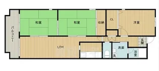 大阪府茨木市小柳町【マンション】の間取り