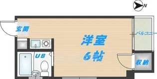 メゾンヤマト長堂【4階】の間取り