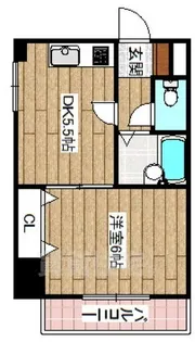 大阪府茨木市西中条町【マンション】の間取り