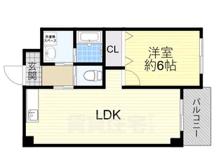 レクシア上新庄【4階】の間取り