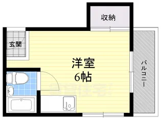 トレンディ黒原【3階】の間取り