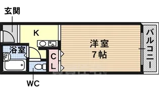 さんさん軽里【508号室】の間取り