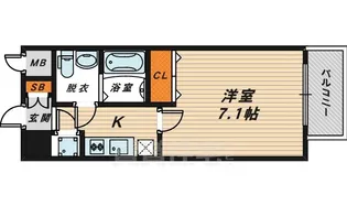 大阪府大阪市都島区中野町1丁目【マンション】の間取り