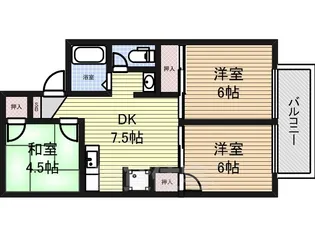 プチセジュール【2階】の間取り
