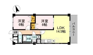 ウィズプレジール若王寺【3階】の間取り